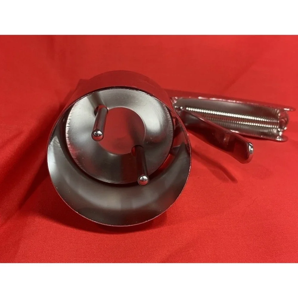 Vintage Thrifty Cylindrical Ice Cream Scoop Stainless Steel Spring Trigger Style